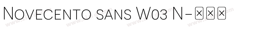 Novecento sans W03 N字体转换